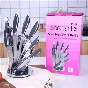 سرویس کارد و ساطور برند Bradantia پلاس استیل  مدل استیل ست چاقو آشپزخانه کد4090