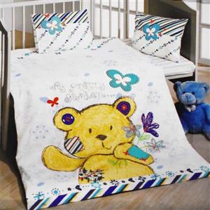 سرویس ملحفه کودک کوپن مدل Teddy bearb تک نفره 3 تکه