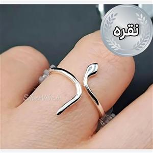 انگشتر نقره زنانه -طرح مار مینیمال - برند اکسسوریز 