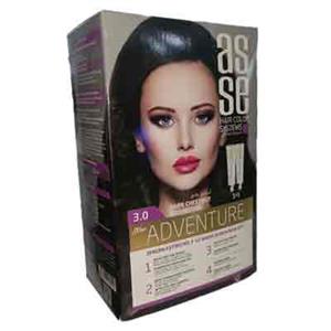 رنگ موی زنانه آسه ترکیه شماره 3 تیره دو تیوپ 100میل
