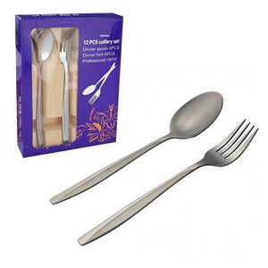 ست قاشق و چنگال Unique مدل استیل بسته 12 عددی