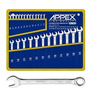 ست آچار یکسر رینگی کیفی 25 عددی اپکس مدل APX-7925