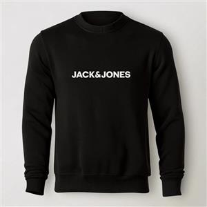 سویشرت دورس مشکی طرح برند جک اند جونز Jack and Jones | استایل اسپرت | کد BR053
