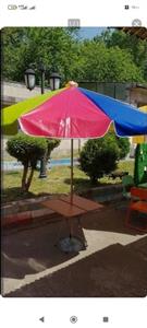 چتر سایبان پارچه نانو ضد آب قطر ۲متر مخصوص میز و صندلی تاشو مسافرتی