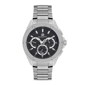 ساعت مچی بیگوتی مردانه فلزی صفحه مشکی کرنوگراف BG.1.10600-2