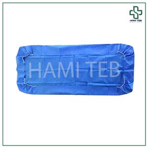 ملحفه یکبار مصرف دو سرکش آبی نفتی 120*220 گرماژ 25