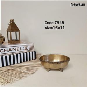 آجیل خوری هندی برنج نیوسان مدل برگ کد 7948 