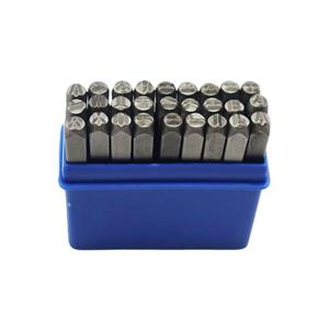سنبه حروف تندیس مدل YP-4MM مجموعه 27 عددی