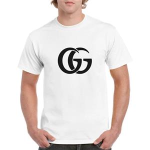 تیشرت آستین کوتاه سفید طرح برند گوچی Gucci | استایل اسپرت | کد BR057