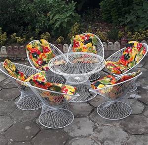 صندلی فلزی باغی مدل بامبو