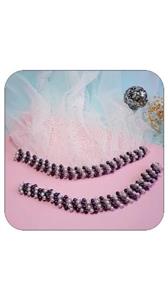 ریسه توری دخترانه دو رنگ مرواریدی اصل