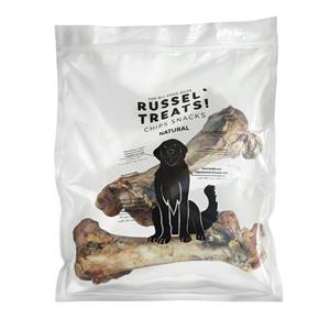 تشویقی سگ راسل مدل استخوان طعم قلم شتر مرغ روکش گوشت بسته 2 عددی