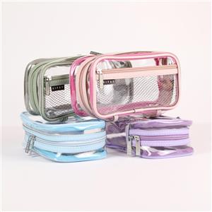 جامدادی دو زیپ طلقی پاستلی کیفت