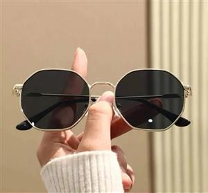 عینک آفتابی چندضلعی مشکی مردانه زنانه کد 23