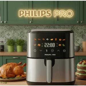 سرخ کن فیلیپس Philips مدل 7933 بدون روغن دوالمنته 15 لیتری داخل استیل 12 برنامه صفحه رنگی 3500وات ارسال رایگان