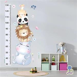 برچسب دیواری چارت قد فیل کوچولو کد 1539