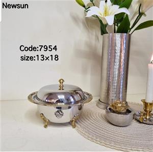 شکلات خوری هندی استیل برنج نیوسان مدل برگ کد 7954 