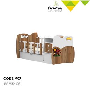 تخت نوزاد دومنظوره مدل لوراکس