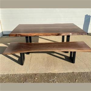 ست میز و نیمکت روستیک