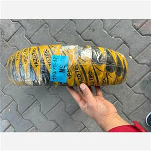 لاستیک موتور سیکلت سایز 110/70/17 یزد تایر 