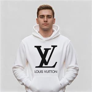 هودی سفید طرح برند لویی ویتون Louis Vuitton | استایل لوکس | کد BR105