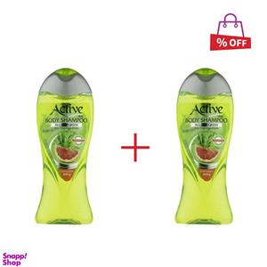 شامپو بدن اکتیو (Active) سری Mineral مدل Green وزن 400 گرم مجموعه 2 عددی