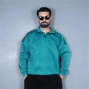 دورس نیم زیپ اسپرت مردانه رنگ سبز در سایزبندی متنوع 