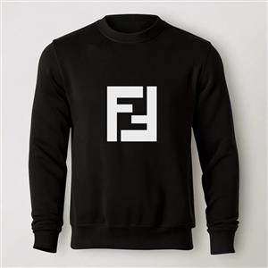 سویشرت دورس مشکی طرح فندی Fendi | استایل لوکس | کد BR205