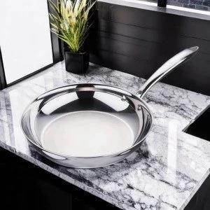 ماهی تابه تک دسته استیل 30 سانتی عرشیا مدل SS160-3568