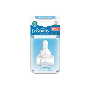 سرشیشه باریک 0 ماه دکتر براون Dr Browns بسته دو عددی