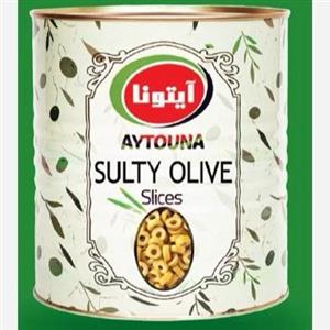 زیتون اسلایس سبز حلب 3 کیلویی (آیتونا)