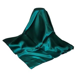 روسری ساتن ترک سبز زمردی قواره 90 – براق، دوردوخت و مجلسی