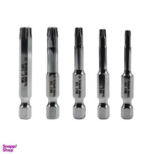 سری پیچ گوشتی ستاره ای ولف مدل بیت خور کد YP-T15/T40 بسته 5 عددی