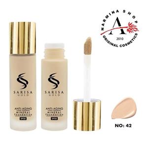 کرم پودر شیشه ای ساریسا شماره 42 (sarisa gold)