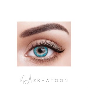 لنز رنگی چشم نیو ویژن آبی یخی 3 | New Vision Colored Eye Contact Lens Ice Blue 3
