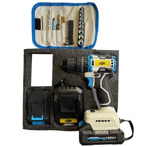 مجموعه 40 عددی دریل پیچ گوشتی شارژی چکشی 10 میلیمتری 198 ولت جاب مدل JB-198 POWER X