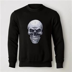 سویشرت دورس مشکی طرح جمجمه - Skull | استایل خاص | کد AR119