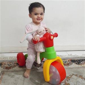 سه چرخه کودک مدل اسکوتر بچگانه چراغ دار