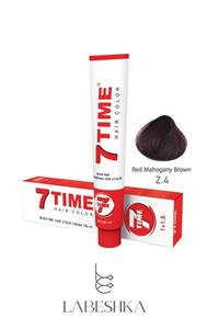 رنگ موی 100 میل سون تایم 7TIME سری RED MAHOGANY شماره Z4 قهوه ای ماهوگانی قرمز