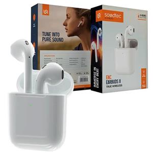 هندزفری بلوتوثی پرودو طرح ایرپاد2 اپل مدل Porodo soundtec earbuds2 ENC