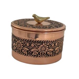 شکلات خوری قلمزنی مسی مدل گنجشکی کد 01-2