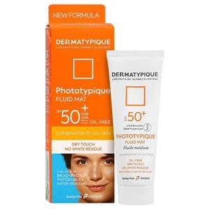 درماتیپیک فلویید ضد آفتاب پوست چرب SPF50 بی رنگ_Phototypique Fluid Mat SPF50