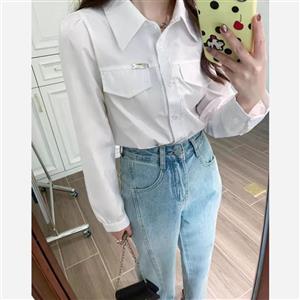 شومیز کراپی زنانه خارجی پشت دکمه