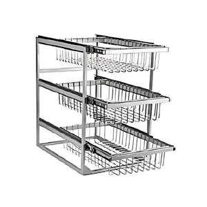 سبد ریلی چند منظوره نصب از کف سه طبقه آذین - Azin
