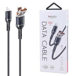 کابل شارژر دو کاره تایپ سی و یو‌اس‌بی به لایتنینگ برند yesido مدل CA165L