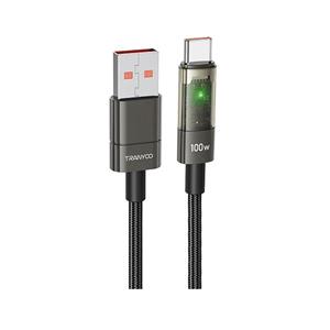 کابل شارژ 100 واتی ترانیو تایپ سی Cable Tranyoo Type C 100W AC-1
