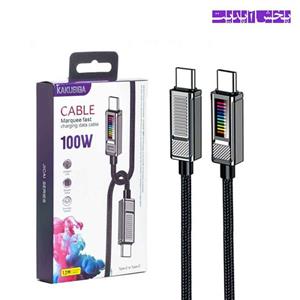 کابل شارژر تایپ سی به تایپ سی کاکوسیگا 100وات KAKUSIGA KSC-986 1.2M 100W
