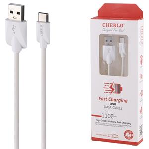 کابل تایپ سی فست شارژ 2.4 آمپر چرلو CH-TC20 طول 1.1 متر