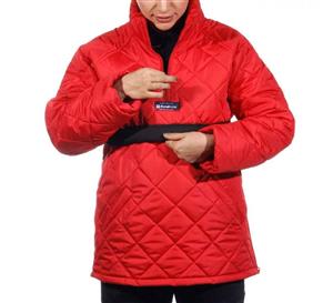 کاپشن لوزی نیم زیپ قرمز (ارسال پس کرایه)