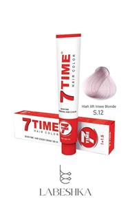رنگ موی 100 میل سون تایم 7TIME سری HIGH LIFT شماره S12 بلوند صدفی هایلایت
